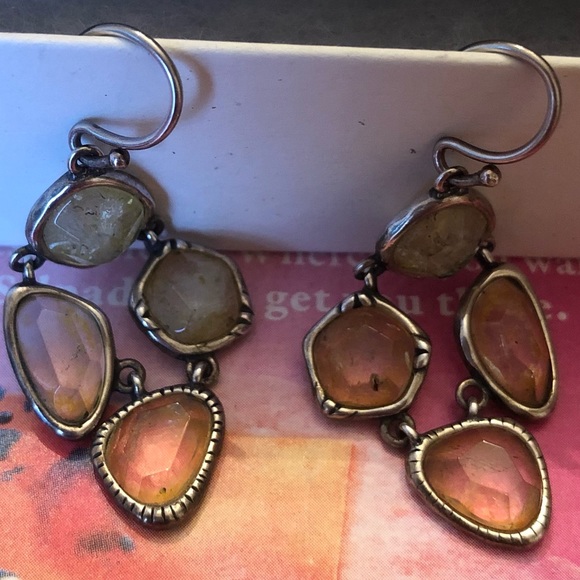 Silpada Sterling Silver and Citrine Fresh Squeezed Earrings W2782 - Picture 2 of 16
